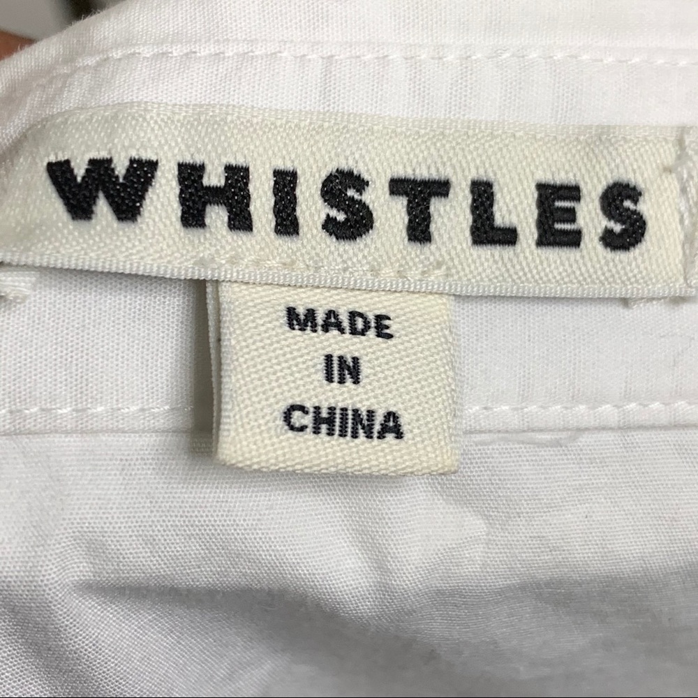 Whistles Short Flutter Sleeve Button Front Shirt - image 7